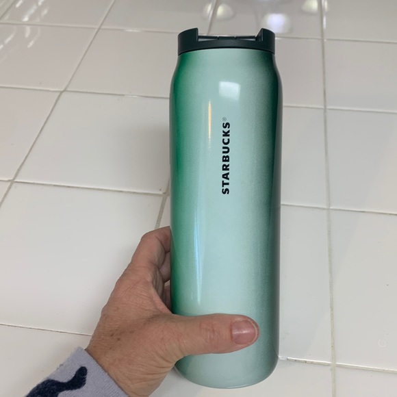 Starbucks Dining 2 Oz Vacuum Insulated Starbucks Tumbler Green And White Ombr Nwt Poshmark